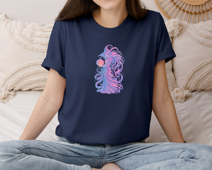 brand:Bella Canvas|color:Navy|Halloween Pink Ribbon Graphic T-Shirt