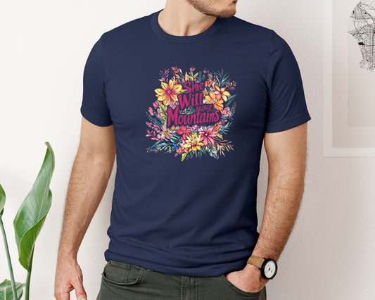 Motivational Floral Graphic T-Shirt