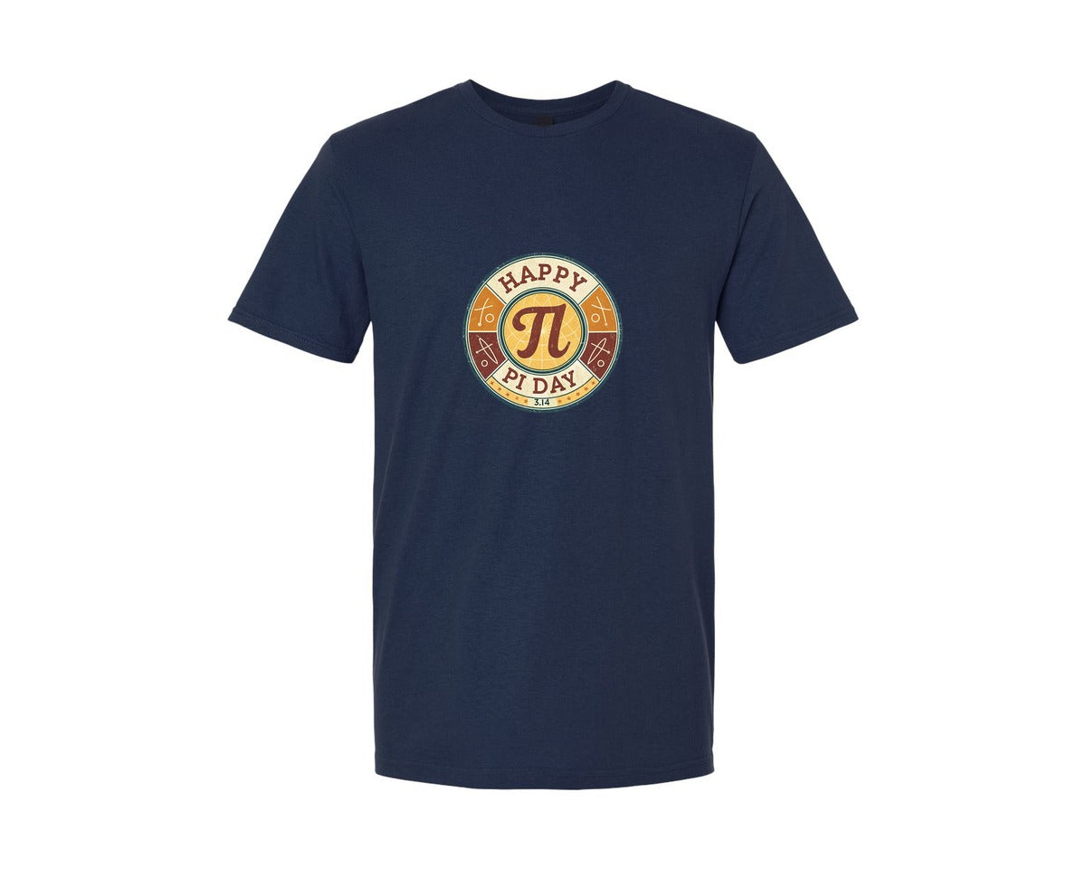 brand:Generic|color:Navy|14 Pi Day T Shirt Design Graphic T-Shirt
