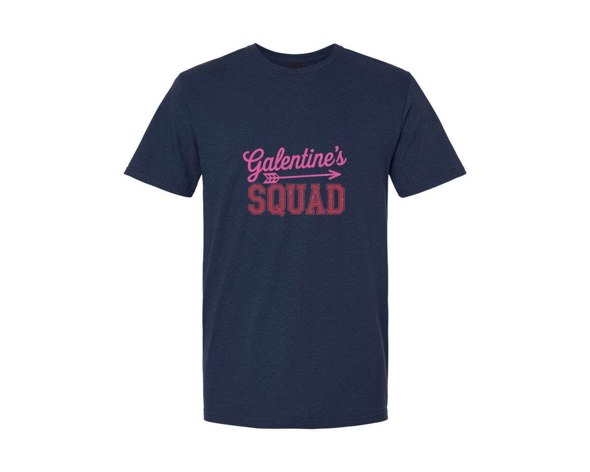brand:Generic|color:Navy|Galentines Squad Arrow Design Graphic T-Shirt