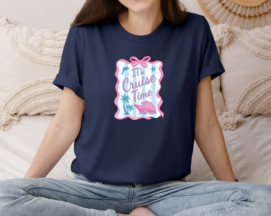 Coquette Cruise Girly Summer Trip Graphic T-Shirt