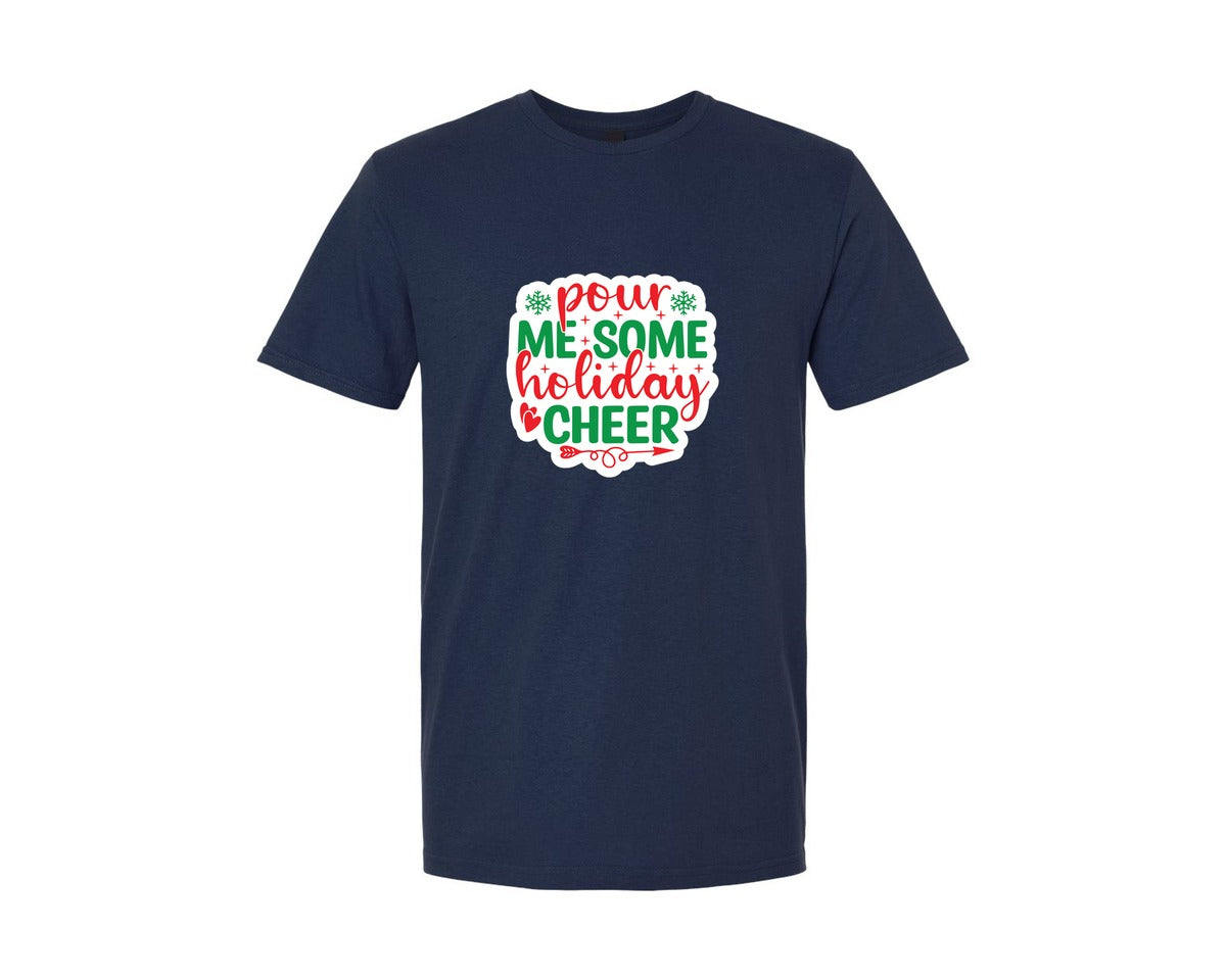 brand:Generic|color:Navy|Christmas Stickers Vol 51 Graphic T-Shirt