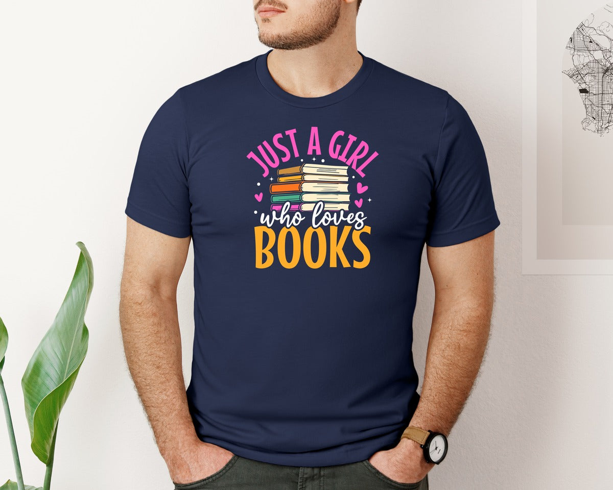 brand:Bella Canvas|color:Navy|Reading T Shirt Design 6 Graphic T-Shirt