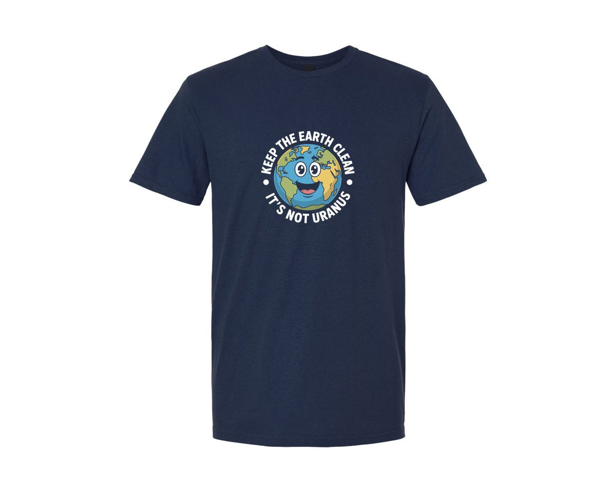brand:Generic|color:Navy|Keep The Earth Clean Funny Earthday Graphic T-Shirt
