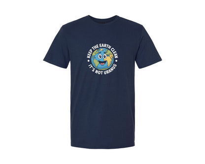 brand:Generic|color:Navy|Keep The Earth Clean Funny Earthday Graphic T-Shirt