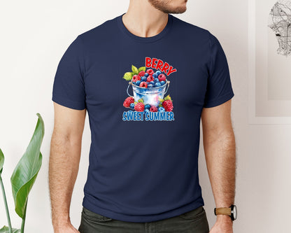 brand:Bella Canvas|color:Navy|Hello Summer 29 Graphic T-Shirt