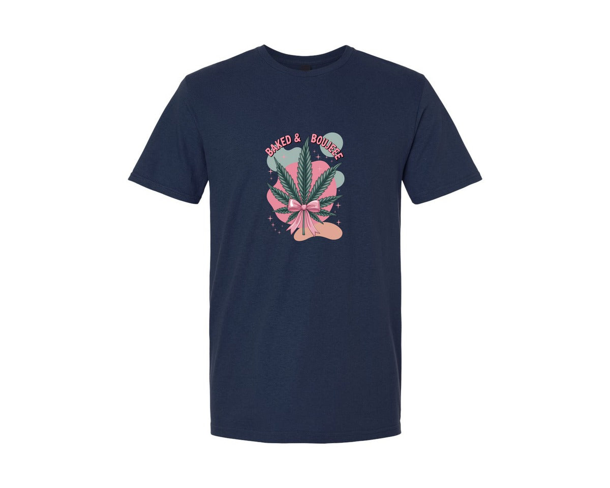 brand:Generic|color:Navy|Baked Boujee Funny 3 Graphic T-Shirt