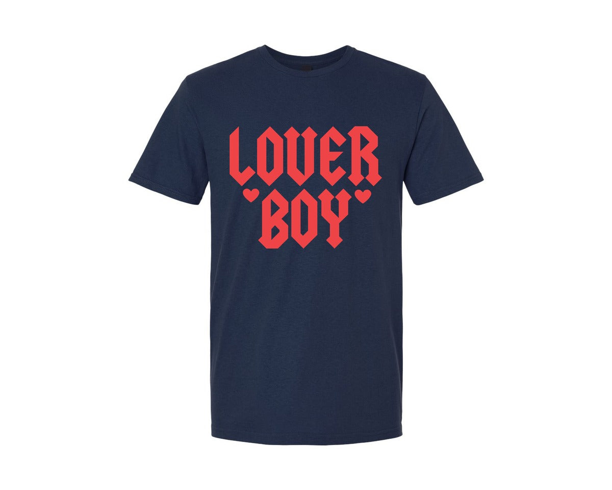 brand:Generic|color:Navy|Lover Boy Valentines Day Graphic T-Shirt