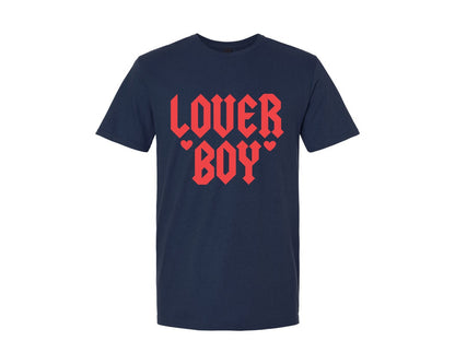 brand:Generic|color:Navy|Lover Boy Valentines Day Graphic T-Shirt