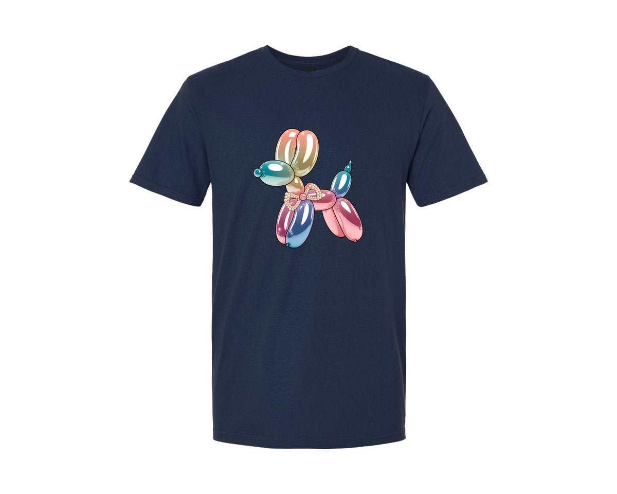 brand:Generic|color:Navy|Glam Balloon Dog 3 Graphic T-Shirt