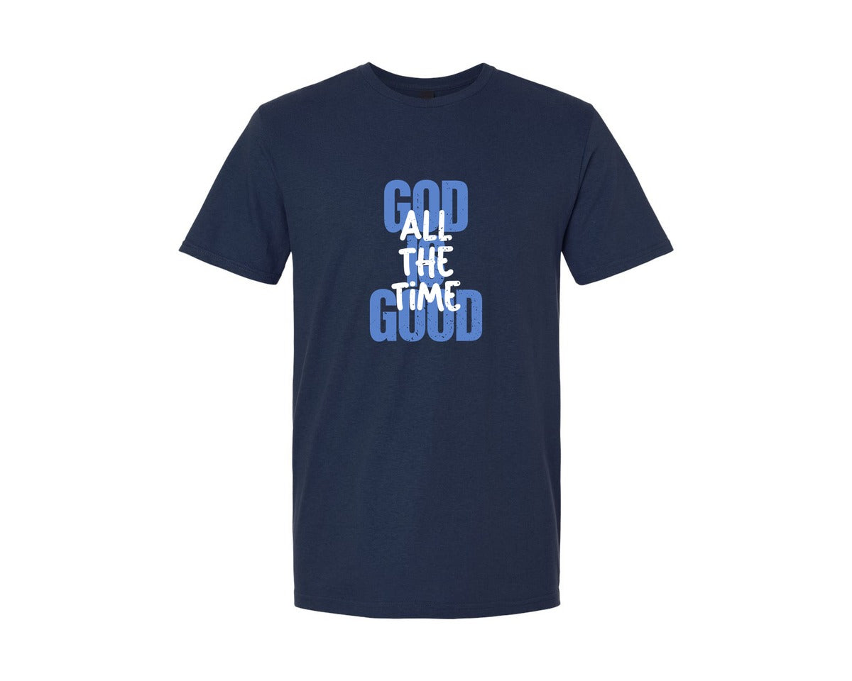 brand:Generic|color:Navy|Christian God Bible Verse Graphic T-Shirt