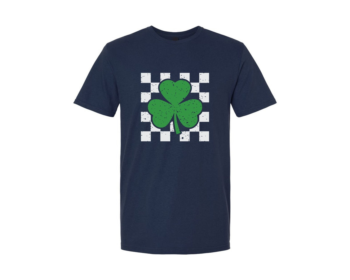 brand:Generic|color:Navy|Lucky Mama Retro St Patricks Day 2 Graphic T-Shirt