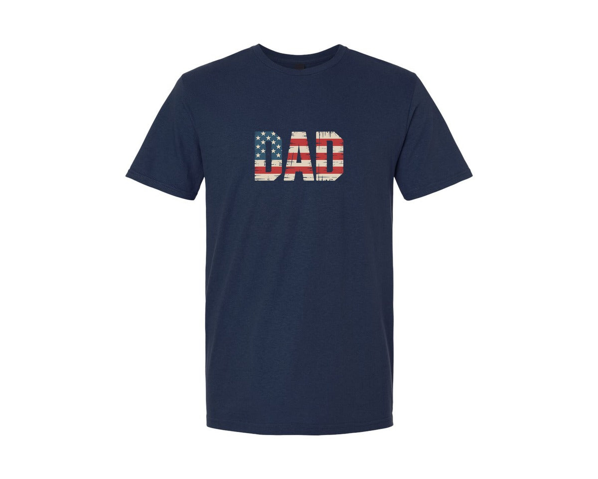 brand:Generic|color:Navy|Fathers Day 4Th Of July Dad Shirt Graphic T-Shirt