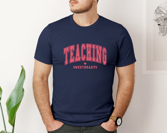 Retro Teacher Valentine Graphic T-Shirt