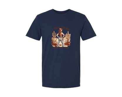 brand:Generic|color:Navy|Positive Mental Health Western Cowgirl Graphic T-Shirt