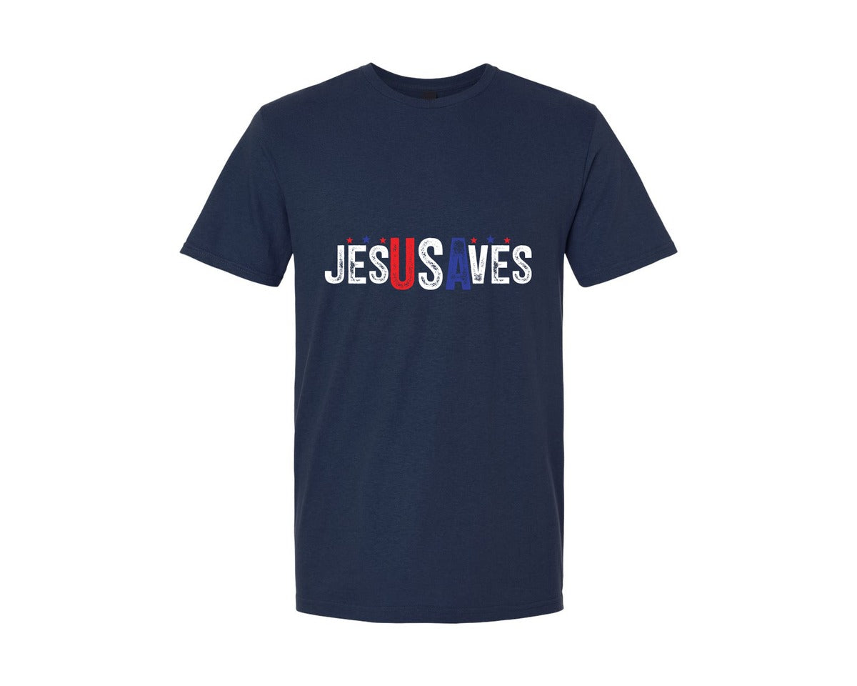 brand:Generic|color:Navy|Comfort Colors Jesus Saves Usa T Shirt Graphic T-Shirt