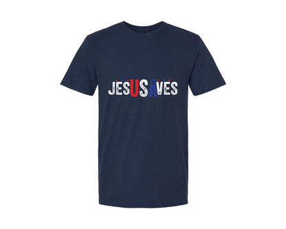 brand:Generic|color:Navy|Comfort Colors Jesus Saves Usa T Shirt Graphic T-Shirt