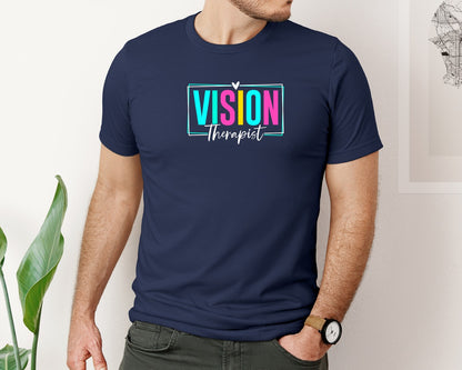brand:Bella Canvas|color:Navy|Vision Therapist Therapy Career T Shirt Graphic T-Shirt