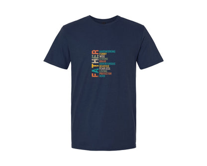 brand:Generic|color:Navy|Father Hardworking Funny Father Graphic T-Shirt