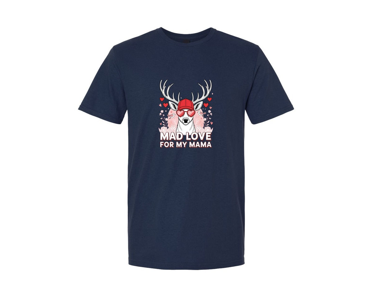 brand:Generic|color:Navy|Boys Valentines Mad Love For Mama P 2 Graphic T-Shirt