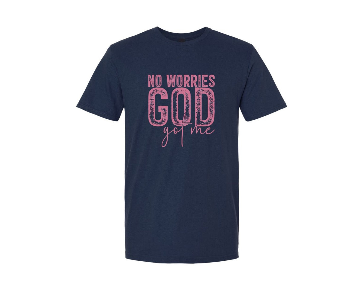 brand:Generic|color:Navy|Unafraidgod Got Me Christian Q Graphic T-Shirt