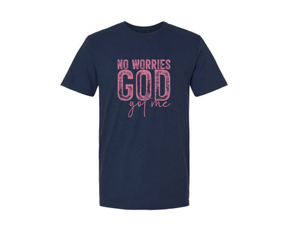 brand:Generic|color:Navy|Unafraidgod Got Me Christian Q Graphic T-Shirt