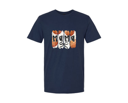 brand:Generic|color:Navy|Coquette Basketball Mama 3 Graphic T-Shirt