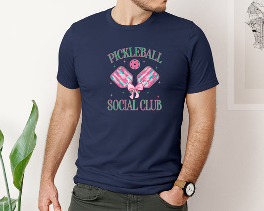 Glitter Pickleball Preppy Graphic T-Shirt