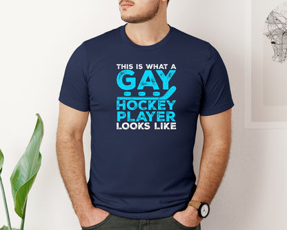 brand:Bella Canvas|color:Navy|Ice Hockey T Shirt Design Vector 8 Graphic T-Shirt