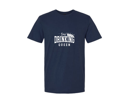 brand:Generic|color:Navy|Day Drinking Queen St Patricks Day Graphic T-Shirt
