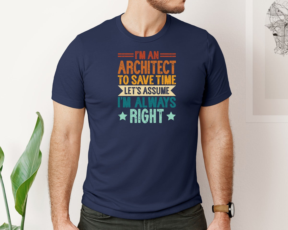 brand:Bella Canvas|color:Navy|Architect Architecture T Shirt Design 131 Graphic T-Shirt