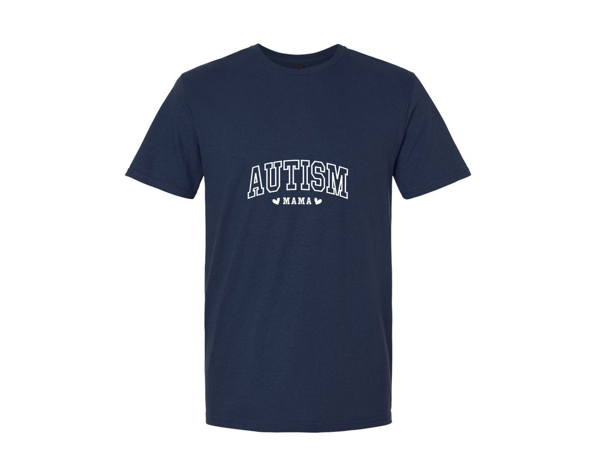 brand:Generic|color:Navy|Autism Awareness Autism Mama 2 Graphic T-Shirt