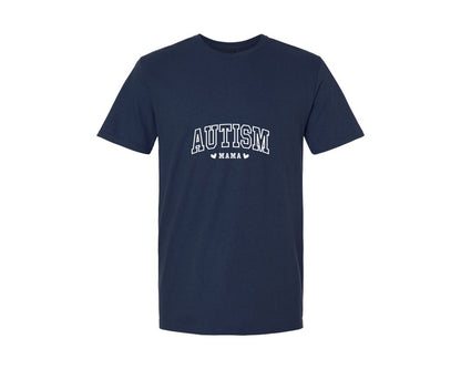 brand:Generic|color:Navy|Autism Awareness Autism Mama 2 Graphic T-Shirt