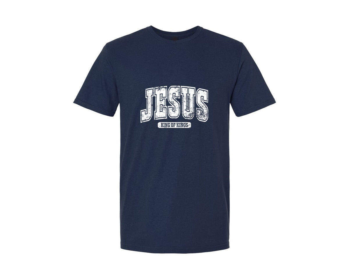 brand:Generic|color:Navy|Jesus King Of Kings Christian S Graphic T-Shirt