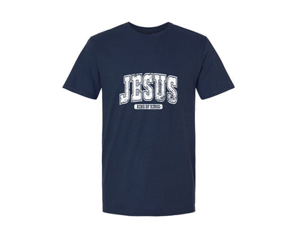 brand:Generic|color:Navy|Jesus King Of Kings Christian S Graphic T-Shirt