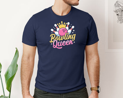 brand:Bella Canvas|color:Navy|Bowling Graphic Graphic T-Shirt