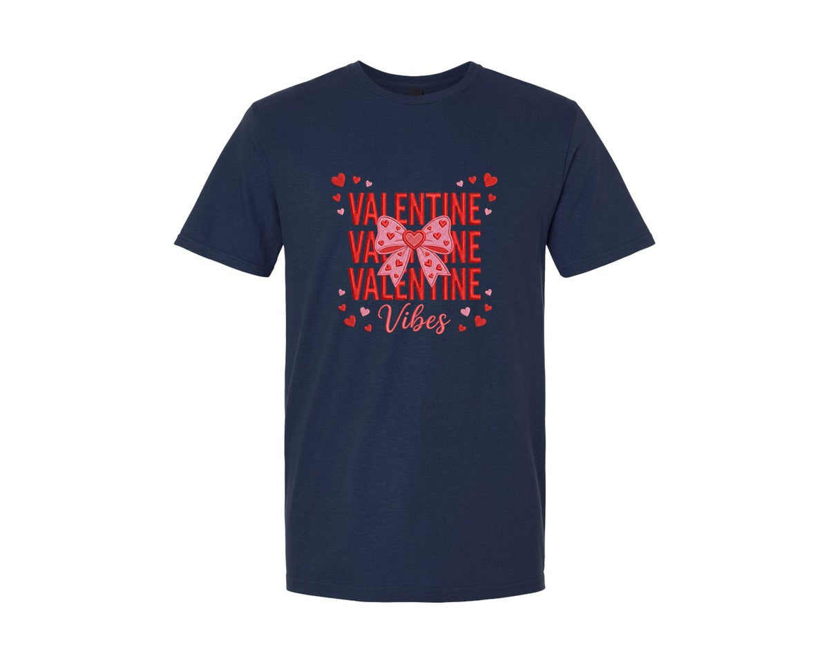 brand:Generic|color:Navy|Coquette Bow Valentine Shirt 2 Graphic T-Shirt