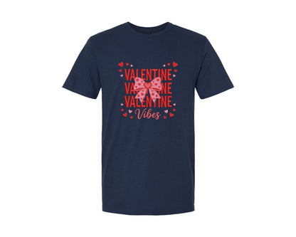 brand:Generic|color:Navy|Coquette Bow Valentine Shirt 2 Graphic T-Shirt