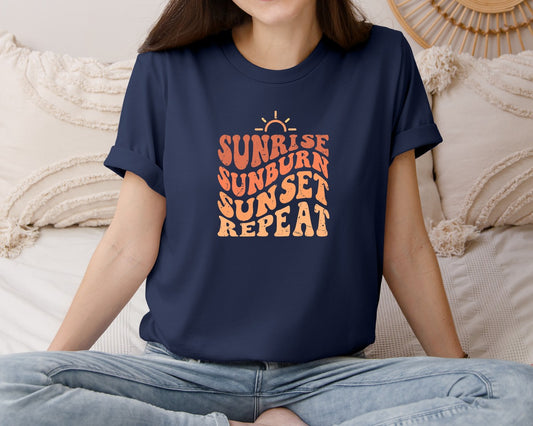 Summer Beach Vacation Spring Sublimaiton Graphic T-Shirt