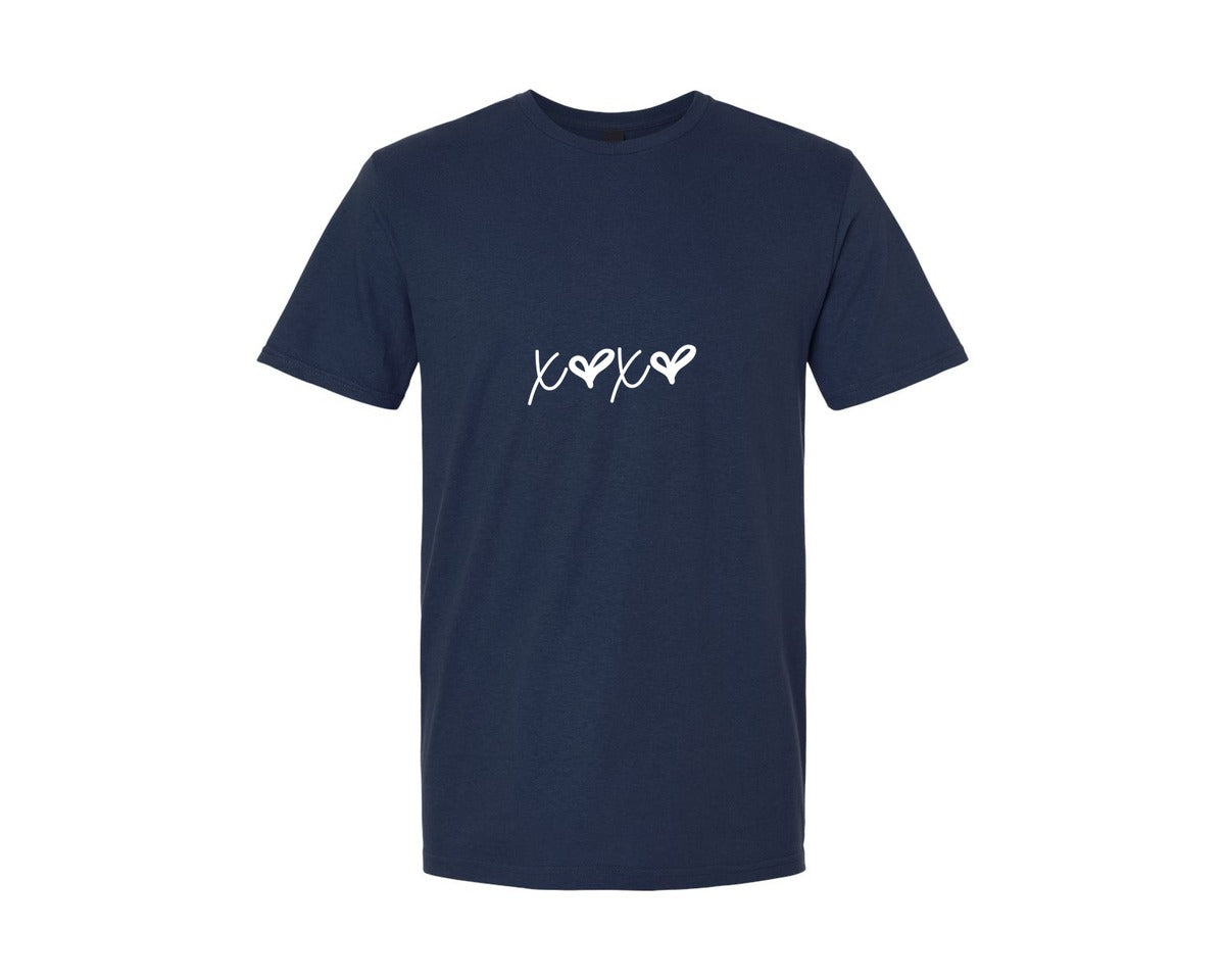 brand:Generic|color:Navy|Hugs And Kisses Xoxo Graphic T-Shirt