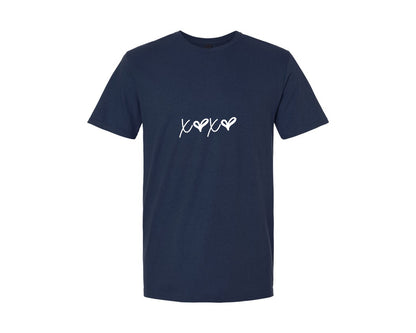 brand:Generic|color:Navy|Hugs And Kisses Xoxo Graphic T-Shirt