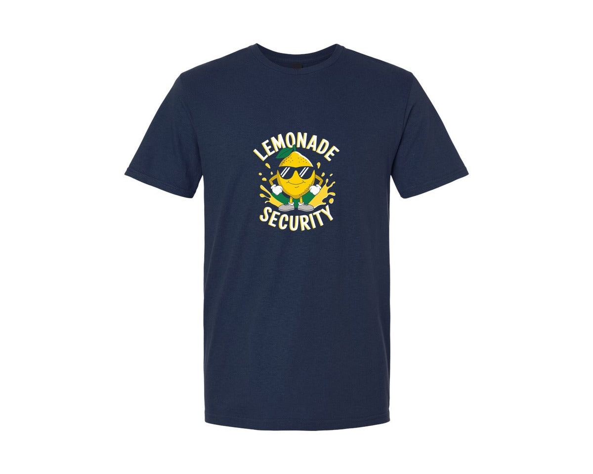 brand:Generic|color:Navy|Lemonade Security T Shirt Design 2 Graphic T-Shirt