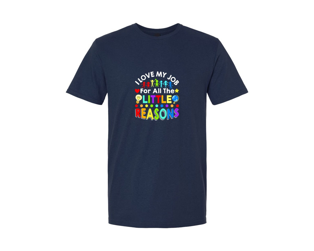 brand:Generic|color:Navy|I Love My Job For All The Little Reasons 2 Graphic T-Shirt