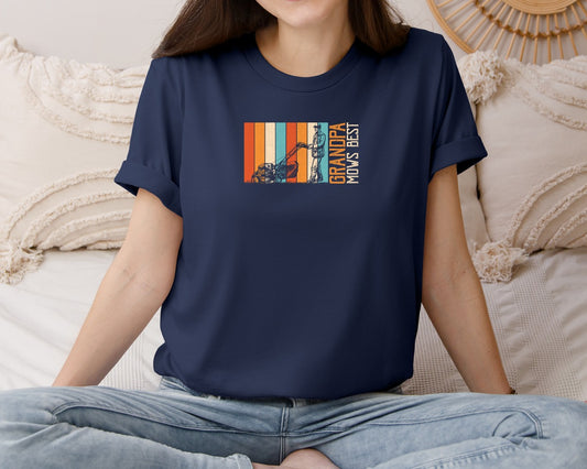 Funny Lawn Mower Grandpa Mows Best Graphic T-Shirt