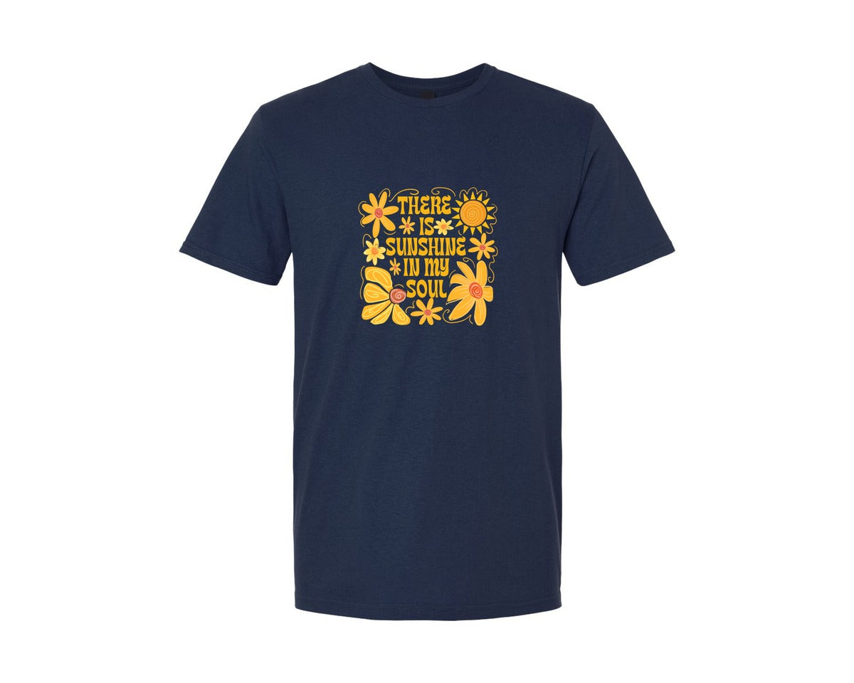 brand:Generic|color:Navy|Boho Summer Sunshine Graphic T-Shirt