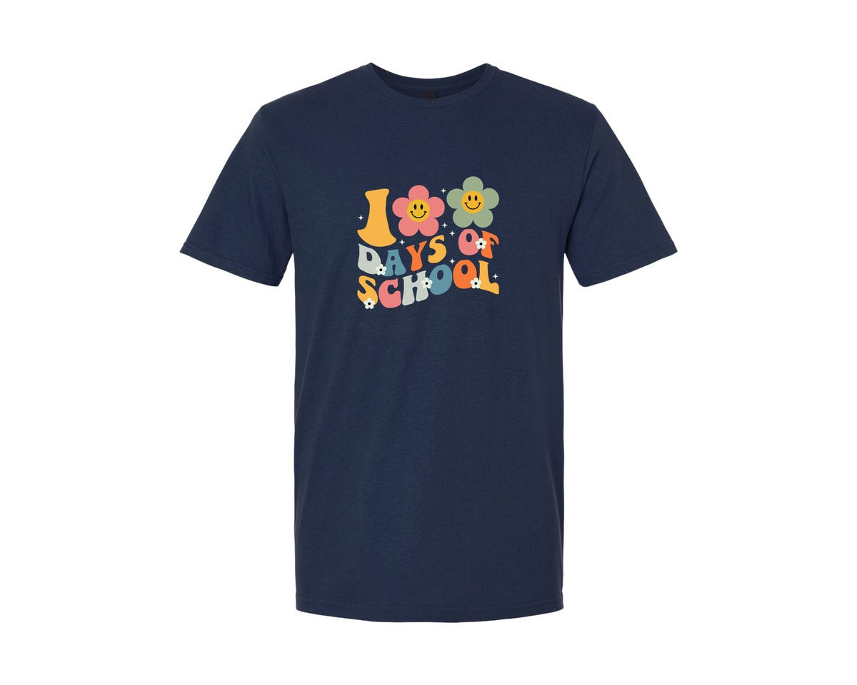 brand:Generic|color:Navy|100 Days Of School T Shirt 13 Graphic T-Shirt