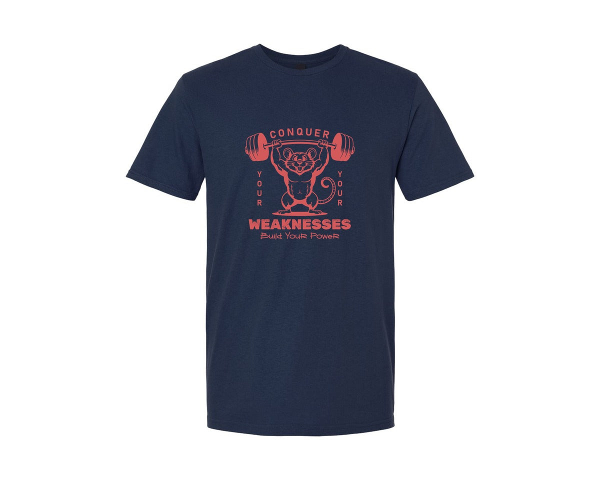 brand:Generic|color:Navy|Motivational Gym Weightlifting T Shirt Graphic T-Shirt