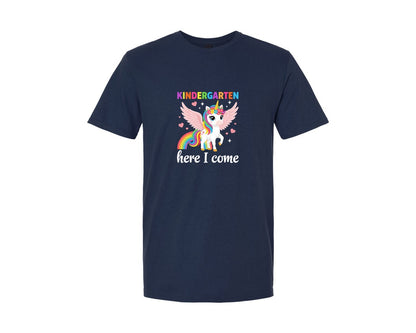 brand:Generic|color:Navy|Kindergarten Here I Come T Shirt Graphic T-Shirt