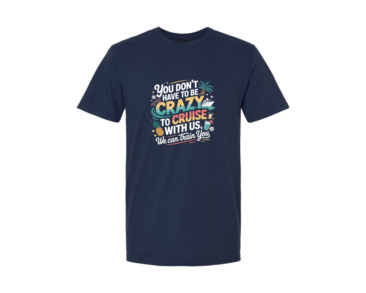brand:Generic|color:Navy|Retro Cruise Trip Graphic T-Shirt