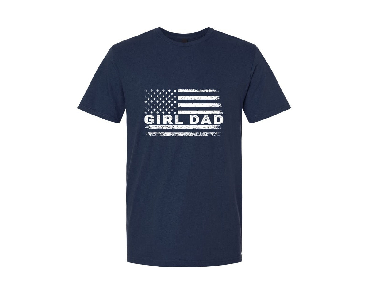 brand:Generic|color:Navy|Girl Dad 15 Graphic T-Shirt